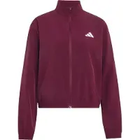 Adidas Casaco de treino 'Train Essentials' vermelho vinho / branco