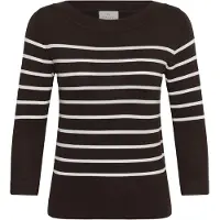 Kaffe Pullover mocha / branco