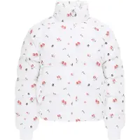 Mymo Casaco de inverno verde / rosa / cor-de-rosa / branco