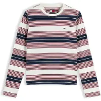 Tommy Hilfiger Camisa 'ESS' navy / vermelho vivo / branco
