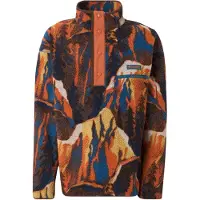 Columbia Pullover desportivo 'Helvetia II' genciana / castanho / amarelo dourado / tangerina