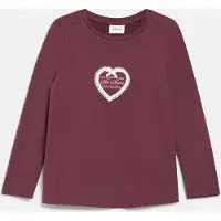 s.Oliver Camisola bordeaux / branco