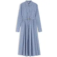 Tommy Hilfiger Vestidos camiseiros azul claro / preto / branco