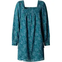 Pepe Jeans para mulher. PL9537902 Vestido Gemma verde (XS), Casual, Algodão, Manga comprida