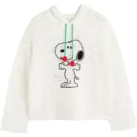 Chinti & Parker Pullover 'Snoopy' creme / verde relva / vermelho cereja / preto