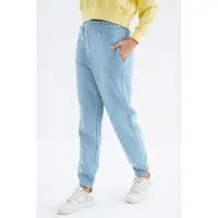 Tommy Life Calças de desporto 'Jogginghose' azul claro