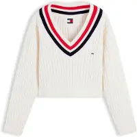 Tommy Hilfiger Pullover marinho / vermelho / offwhite