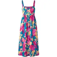 Usha Vestido azul escuro / mistura de cores