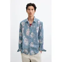 Desigual Camisa azul claro / branco