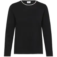 Saint tropez Pullover 'Mila' preto / branco