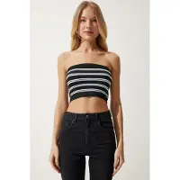 Happiness İstanbul Top preto / branco