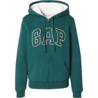 Gap Casaco em moletão 'FRANCHISE HERITAGE' bege / esmeralda