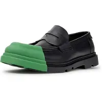 Camper Sapato com atacadores ' Junction ' verde / preto