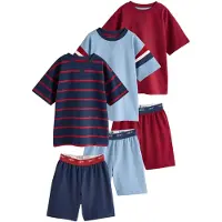 Next Pijama navy / azul claro / vermelho / branco