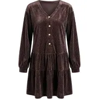 Usha Vestido castanho
