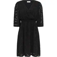 Cream Vestido preto