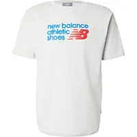 New Balance Camisa azul / cinzento claro / vermelho cereja