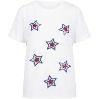 Usha Camisa mistura de cores / branco