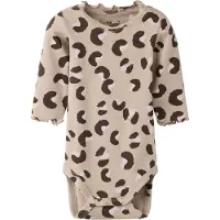 Name it Macacão/Body 'NBFLANA' ecru / castanho escuro / taupe