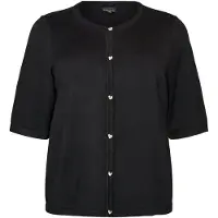 Zizzi Casaco de malha 'MCARRIE HEART ' preto