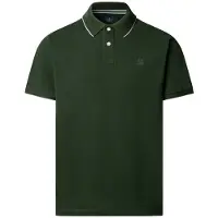 Hackett London para homem. HM5600235 Polo Tipped verde (XL), Casual, Algodão, Manga curta