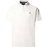 Hackett London para homem. HM5600241 Polo Logo branco sujo (S), Casual, Algodão, Manga curta