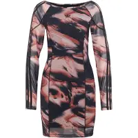 Adidas Vestido coral / cor-de-rosa / preto