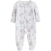 Next Pijama bege / verde / roxo pastel / branco