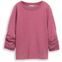 Tom Tailor DENIM Sweatshirt pitaya / branco