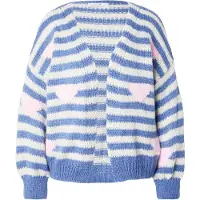 Hailys Casaco de malha 'Ka44rena' azul real / rosa pastel / branco