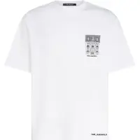 Karl Lagerfeld Camisa 'Maison De Karl' preto / branco