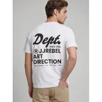 JJ REBEL Camisa 'JREBELIJAH' preto / branco