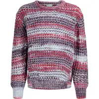 JJXX Pullover 'JXSIMONE' azul pombo / chocolate / vermelho / branco