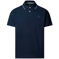 Hackett para homem. HM5600235 Polo H Tipped azul-marinho (XL), Casual, Algodão, Manga curta