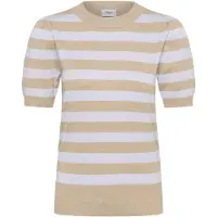Saint tropez Pullover 'Mila' bege / roxo