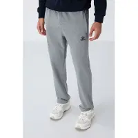 Tommy Life Calças de desporto 'Jogginghose' cinzento claro