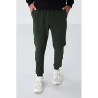 Tommy Life Calças de desporto 'Jogginghose' verde escuro