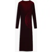Desigual Vestido de malha vermelho / preto