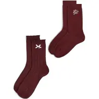 Karl Lagerfeld Meias 'Autograph' bordeaux