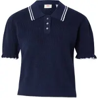 Levi's Pullover 'Super Soft Summer Ss Polo' navy / branco