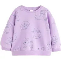Next Sweatshirt azul escuro / lavanda