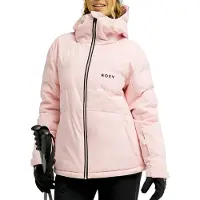 Roxy - Casacos ski mulher - Snowyhill Puffy Jacket Rose Shadow para Mulher - Tamanho L - Rosa