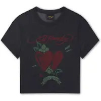 Ed Hardy Camisa 'Life Is A Gamble' vermelho / preto