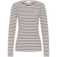 Kaffe Camisa 'KALiddy' castanho escuro / offwhite
