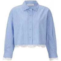 Rich & royal Blusa azul claro / branco