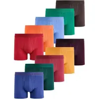 Next Boxers azul / azul claro / chocolate / amarelo escuro / verde / verde escuro / berinjela / laranja / vermelho / vermelho violeta