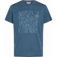 Icebreaker - Vestuário caminhada - M Merino 150 Tech Lite SS Tee Great Heights Dawn para Homem - Tamanho M - Azul