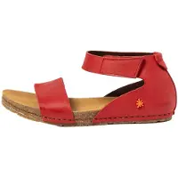 Art para mulher. 103823080003_008 Sandálias de couro 0382 Creta vermelho (41), Plano, Velcro, Casual