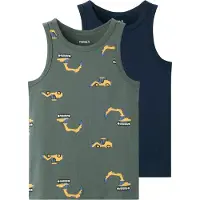 Name it Camiseta Interior Sem Mangas Excavator 2 Unidades