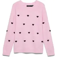 Vero Moda Pullover 'VMDOFFY' cor-de-rosa / preto